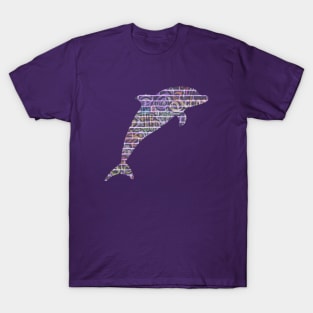 Graffiti Wall Dolphin T-Shirt